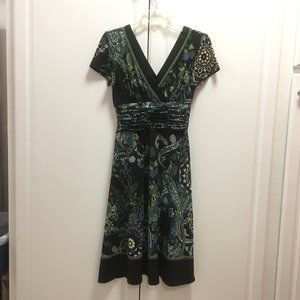 Sandra Darren Floral Midi Dress